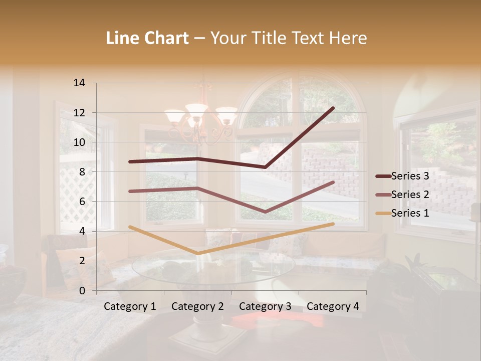A Table With A Glass Top In Front Of A Window PowerPoint Template