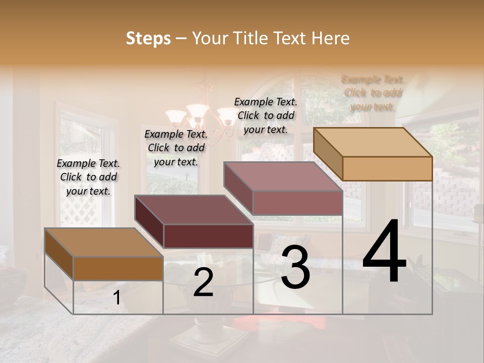 A Table With A Glass Top In Front Of A Window PowerPoint Template