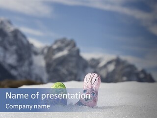 Snow Mountains Party PowerPoint Template