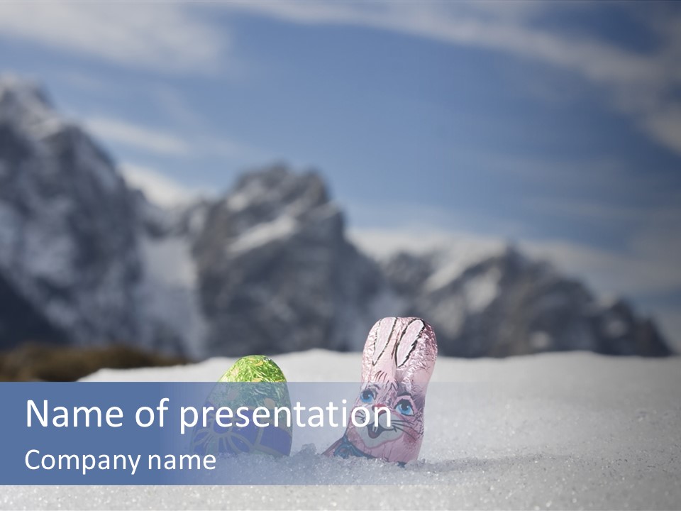 Snow Mountains Party PowerPoint Template