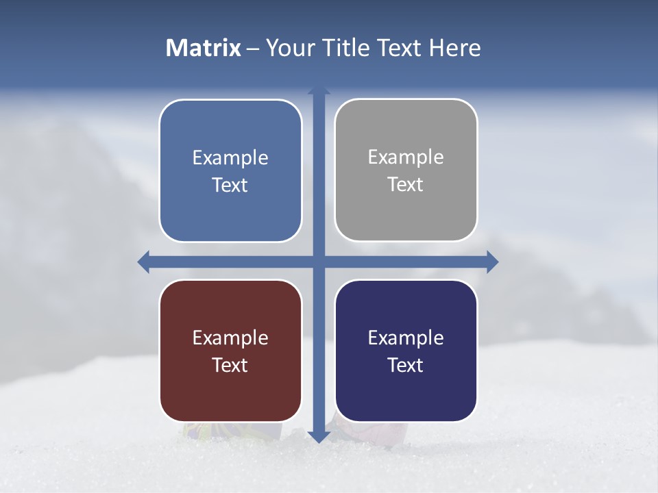 Snow Mountains Party PowerPoint Template