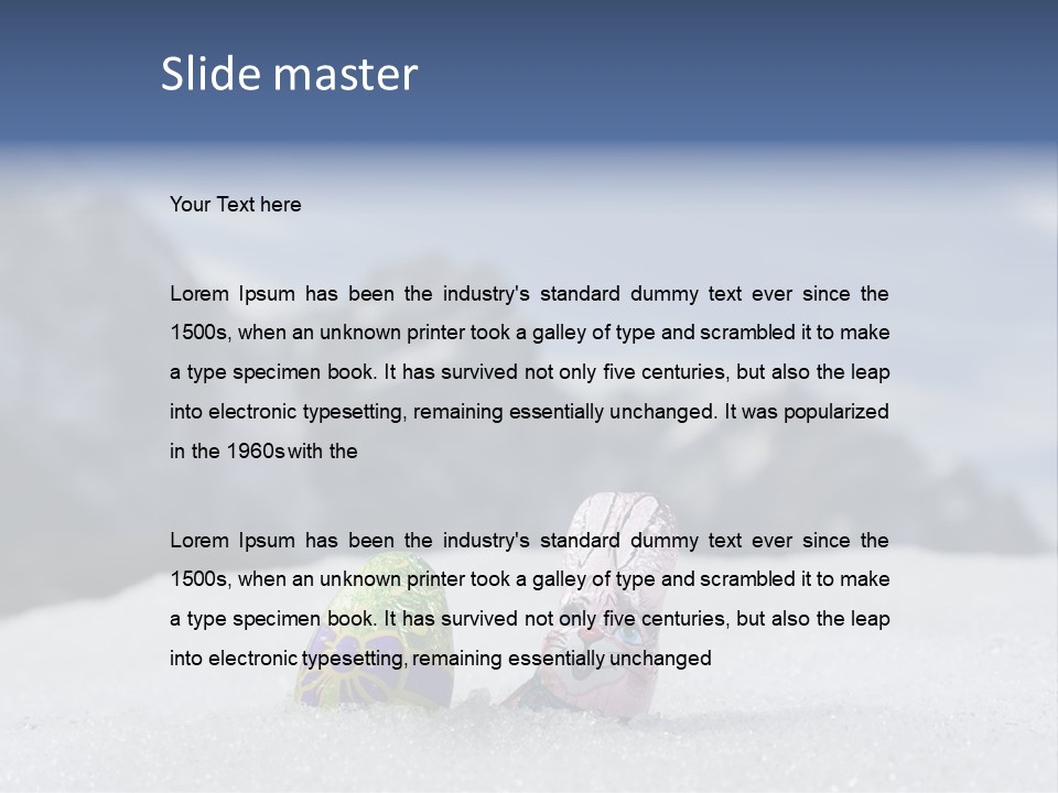Snow Mountains Party PowerPoint Template