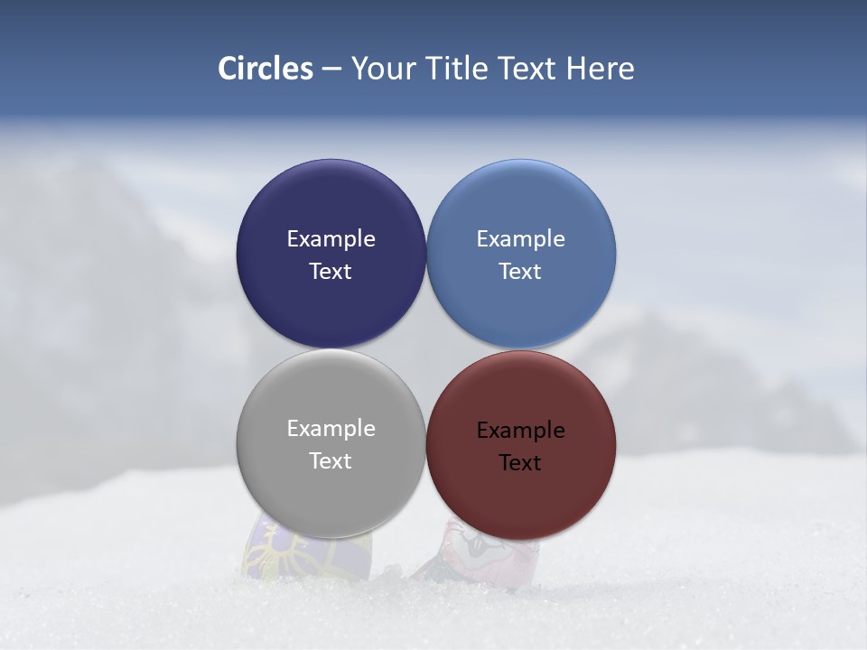 Snow Mountains Party PowerPoint Template