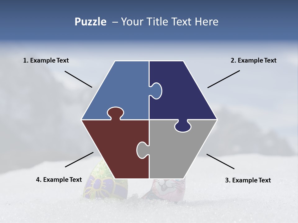 Snow Mountains Party PowerPoint Template