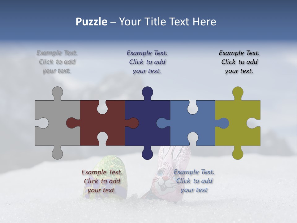 Snow Mountains Party PowerPoint Template