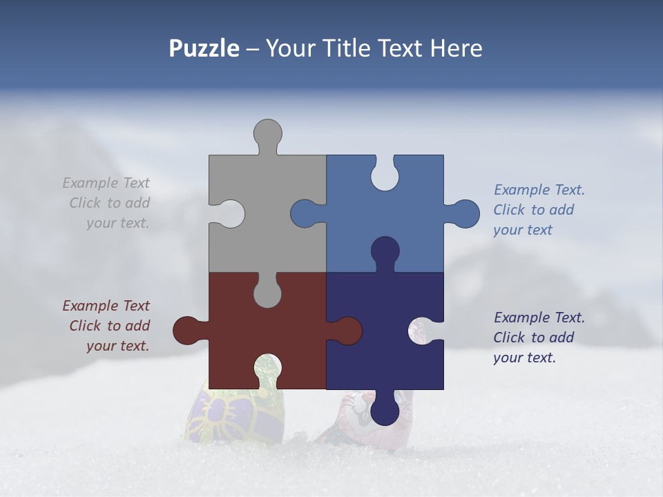 Snow Mountains Party PowerPoint Template