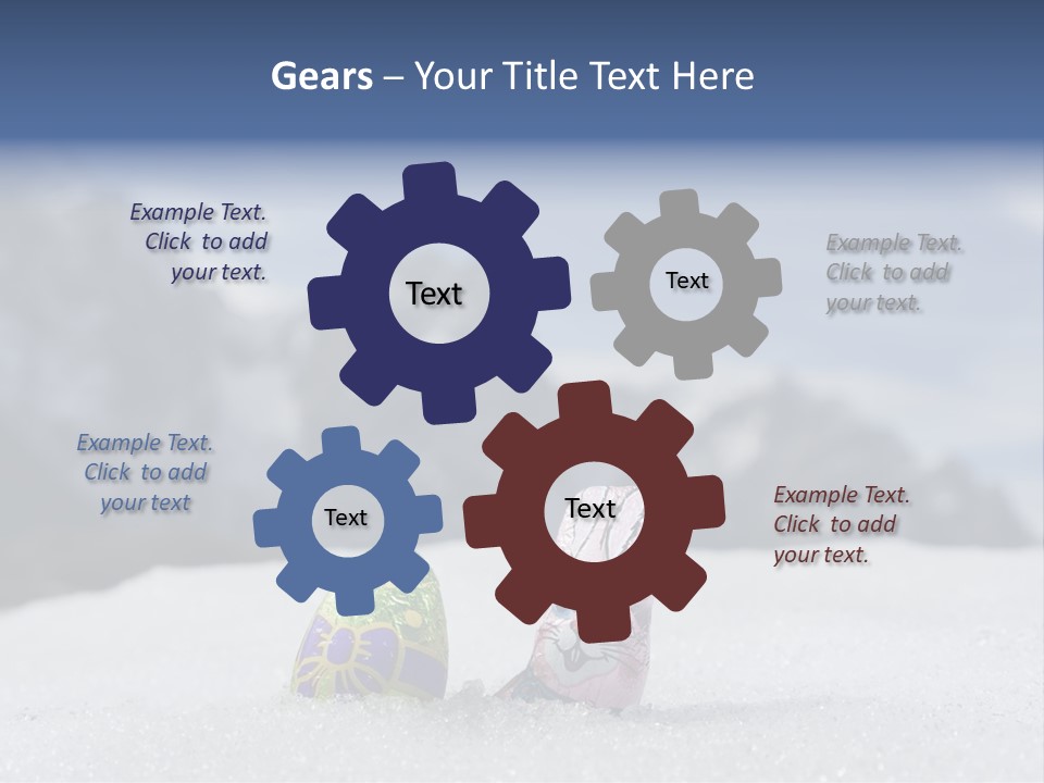 Snow Mountains Party PowerPoint Template