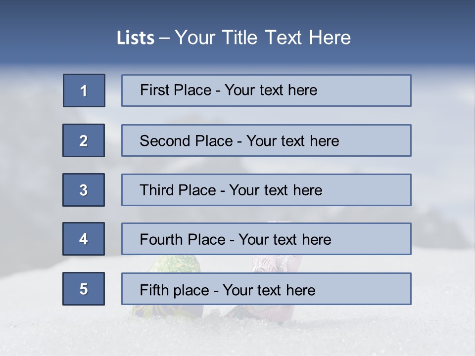 Snow Mountains Party PowerPoint Template