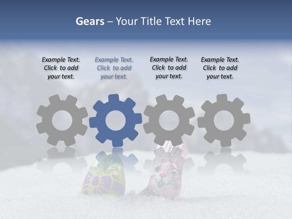 Snow Mountains Party PowerPoint Template