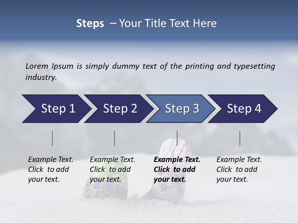 Snow Mountains Party PowerPoint Template