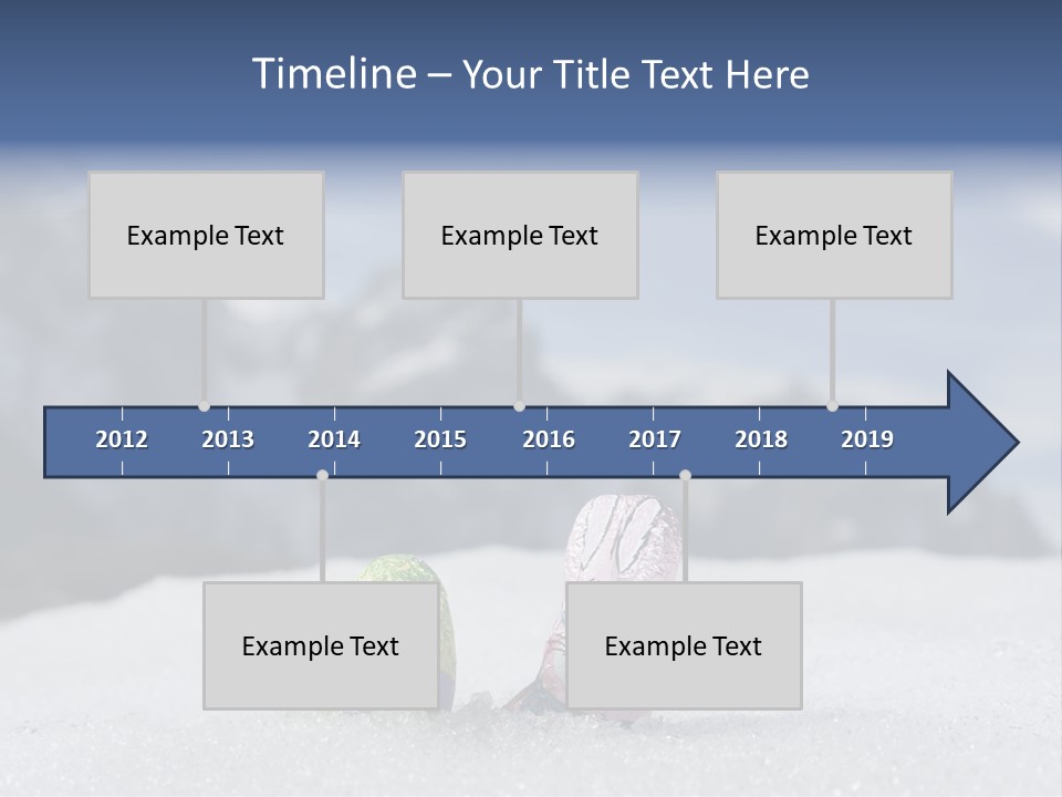 Snow Mountains Party PowerPoint Template