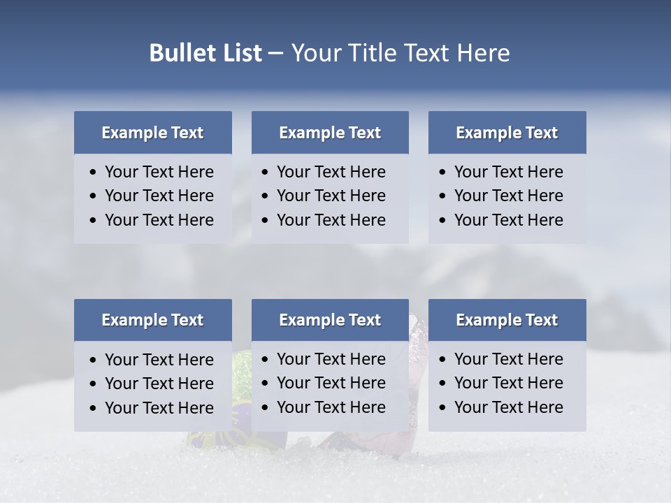 Snow Mountains Party PowerPoint Template