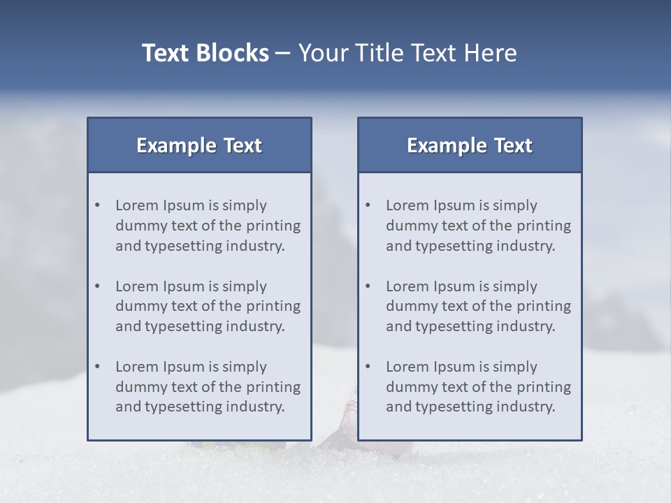 Snow Mountains Party PowerPoint Template