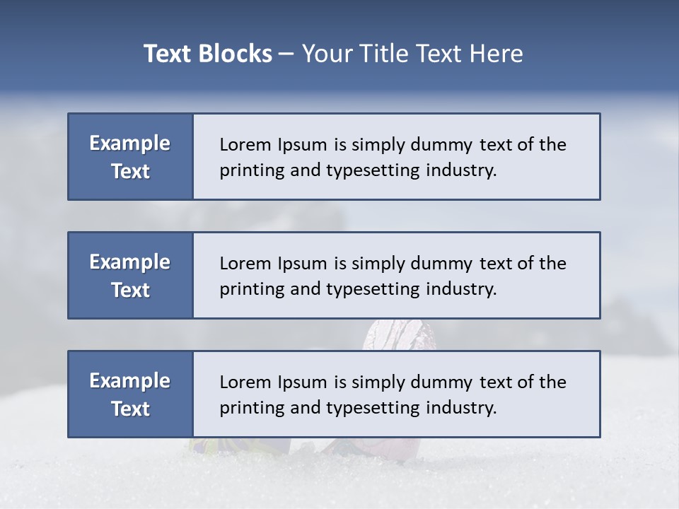 Snow Mountains Party PowerPoint Template