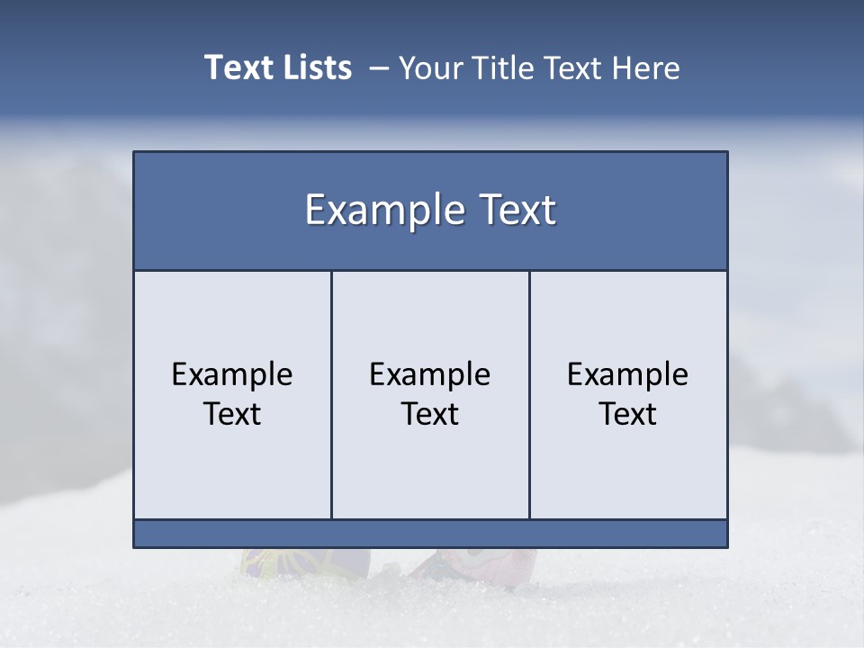 Snow Mountains Party PowerPoint Template