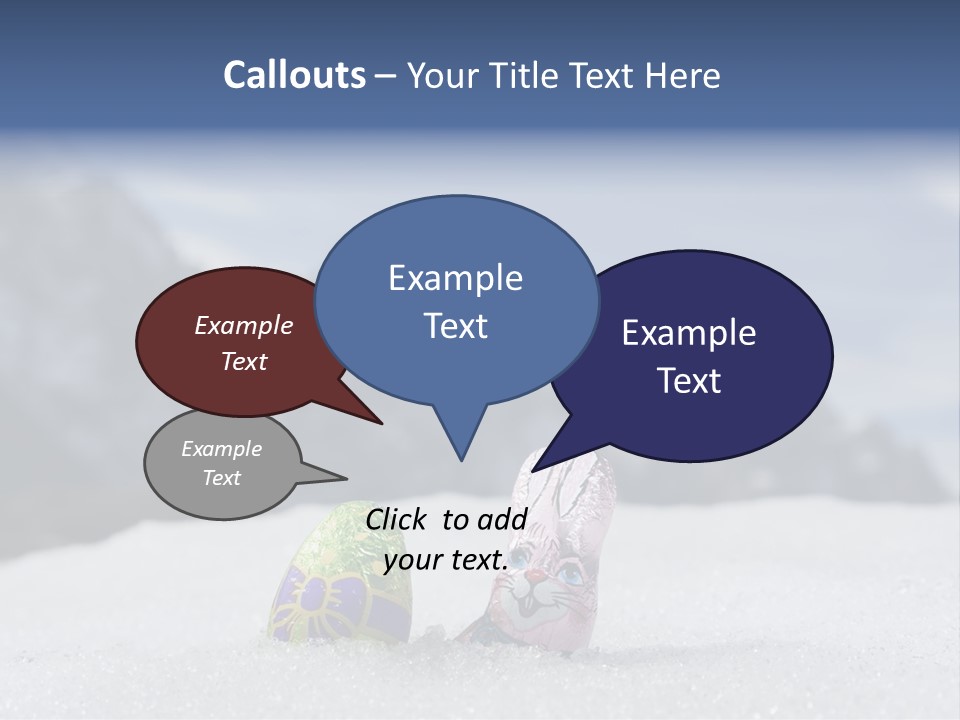 Snow Mountains Party PowerPoint Template