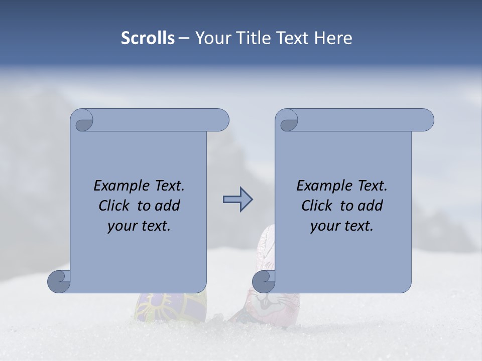 Snow Mountains Party PowerPoint Template