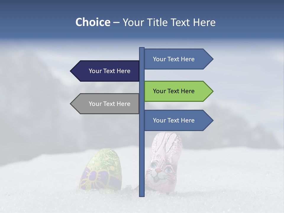 Snow Mountains Party PowerPoint Template