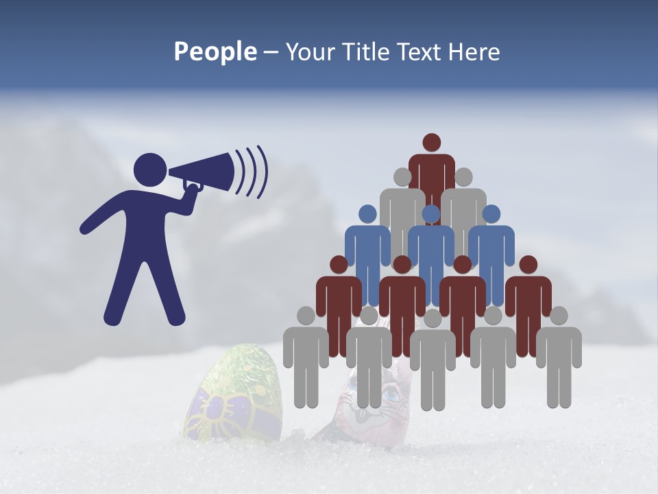 Snow Mountains Party PowerPoint Template