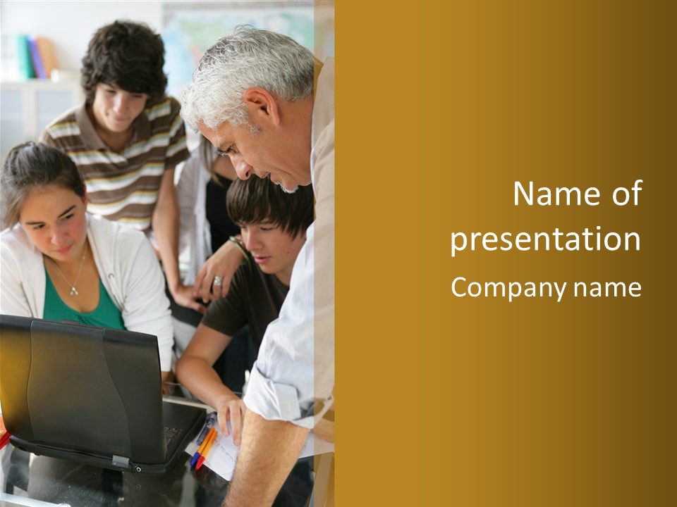 Learning Trainer Boys PowerPoint Template