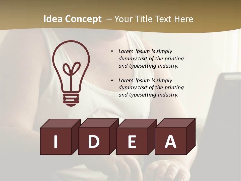 Looking Indoor Internet PowerPoint Template