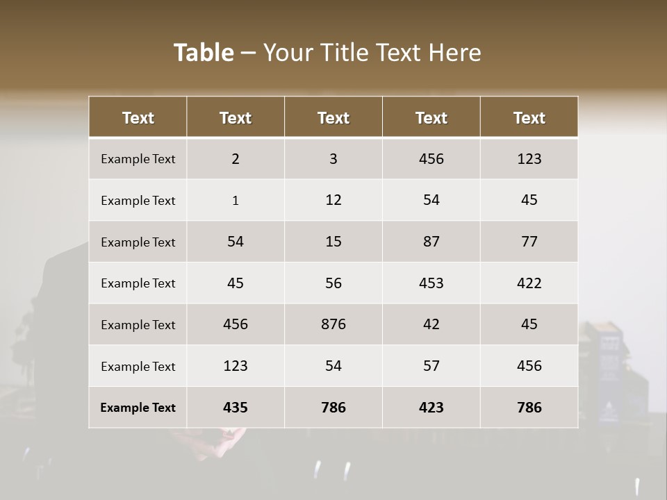 Welldressed Intake Work PowerPoint Template