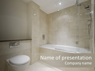 Luxury Shower Room PowerPoint Template