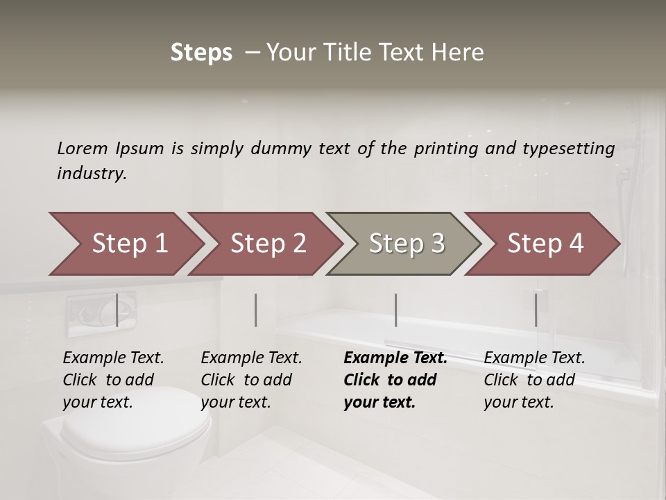 Luxury Shower Room PowerPoint Template