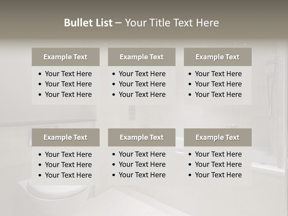 Luxury Shower Room PowerPoint Template