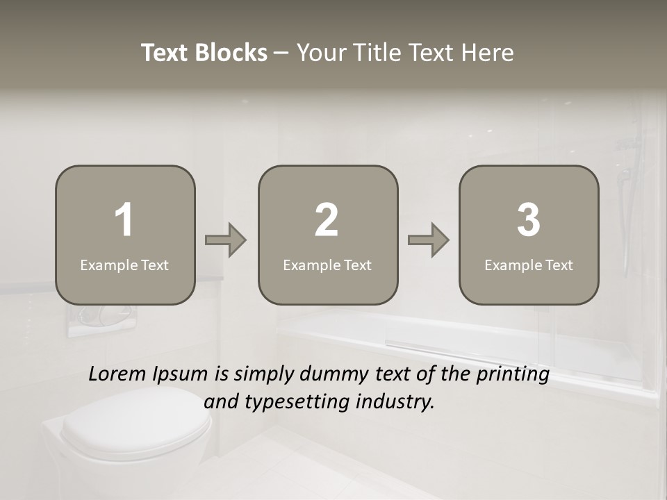 Luxury Shower Room PowerPoint Template