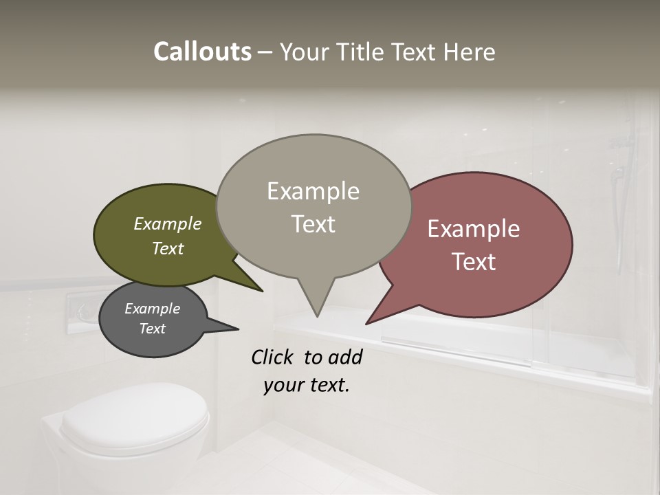 Luxury Shower Room PowerPoint Template