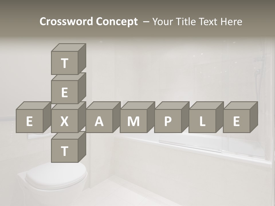 Luxury Shower Room PowerPoint Template