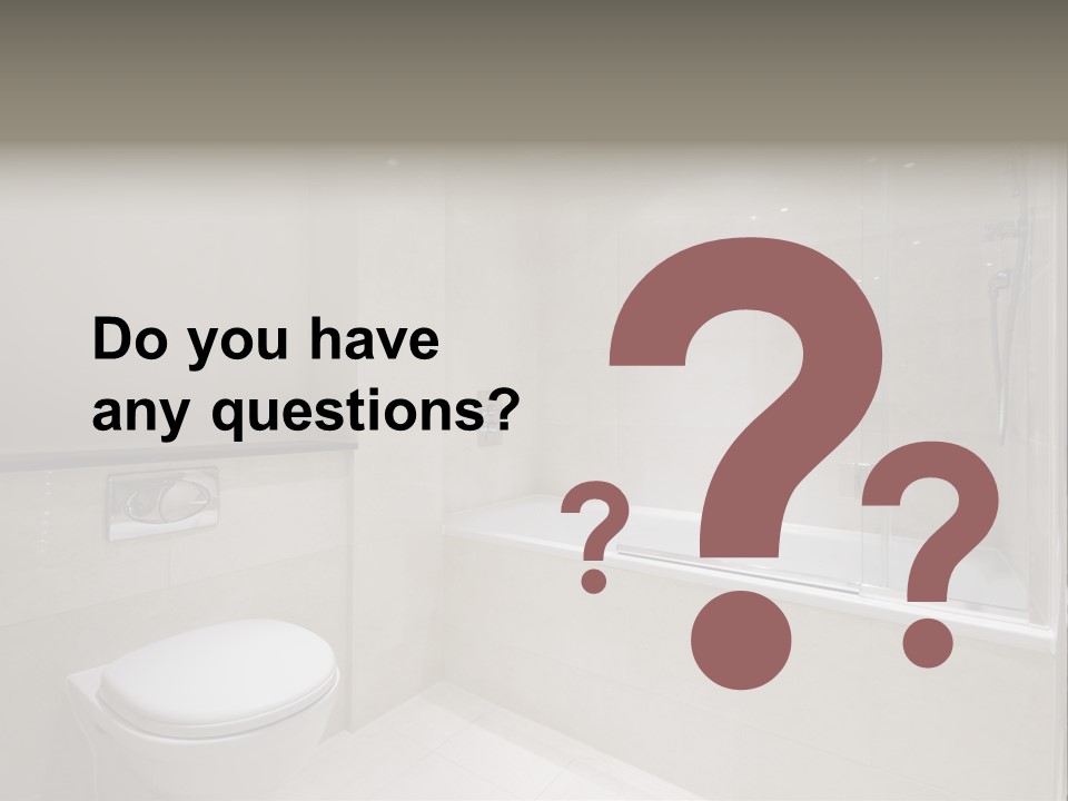 Luxury Shower Room PowerPoint Template