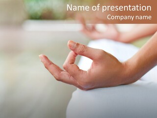 Peaceful Woman Female PowerPoint Template