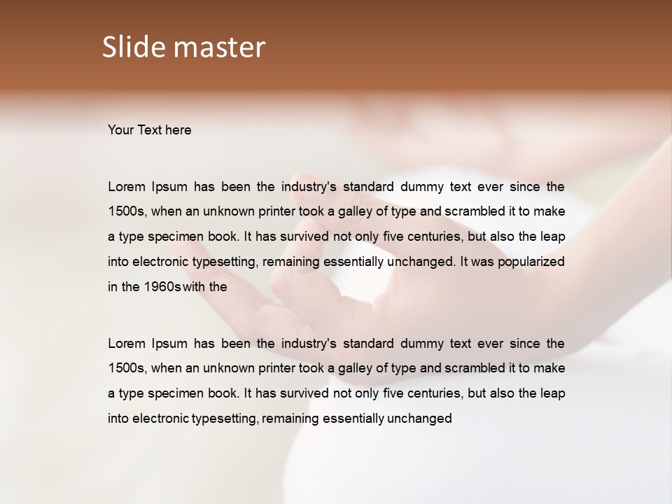 Peaceful Woman Female PowerPoint Template