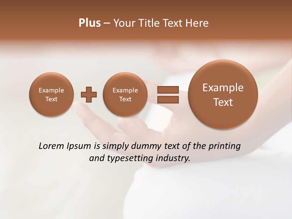 Peaceful Woman Female PowerPoint Template