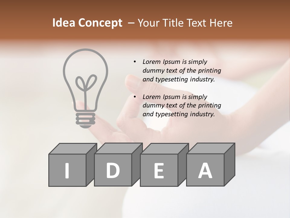 Peaceful Woman Female PowerPoint Template