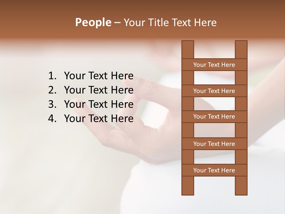 Peaceful Woman Female PowerPoint Template