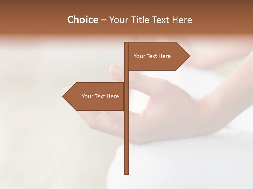 Peaceful Woman Female PowerPoint Template