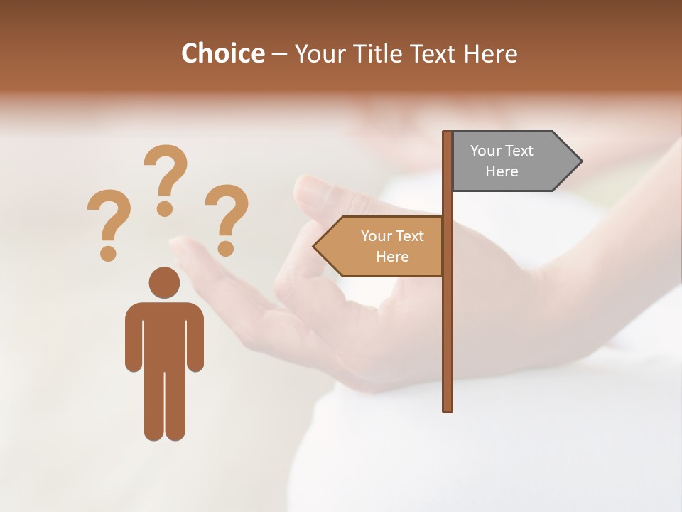 Peaceful Woman Female PowerPoint Template