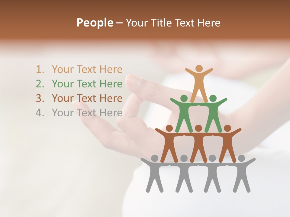 Peaceful Woman Female PowerPoint Template