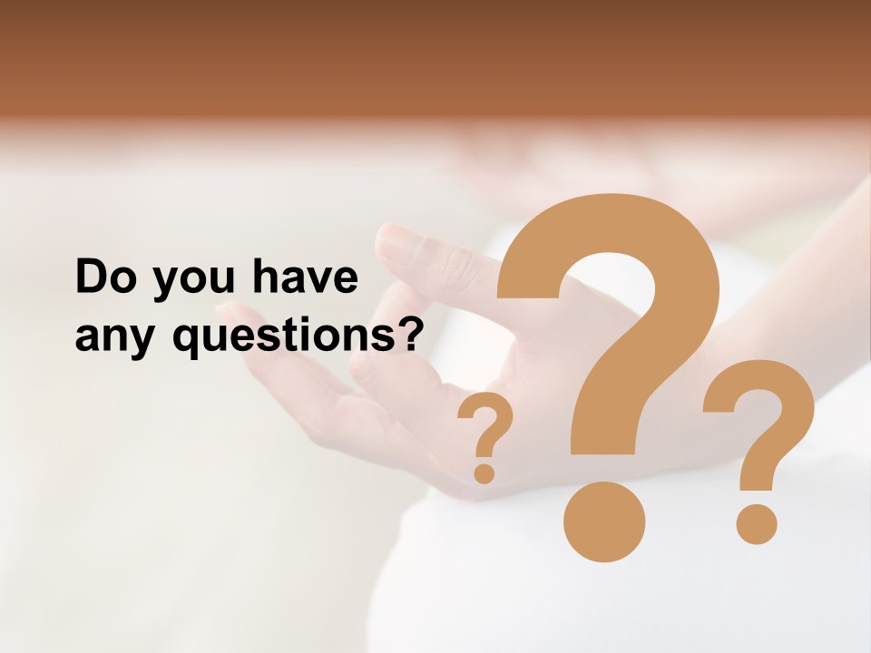 Peaceful Woman Female PowerPoint Template