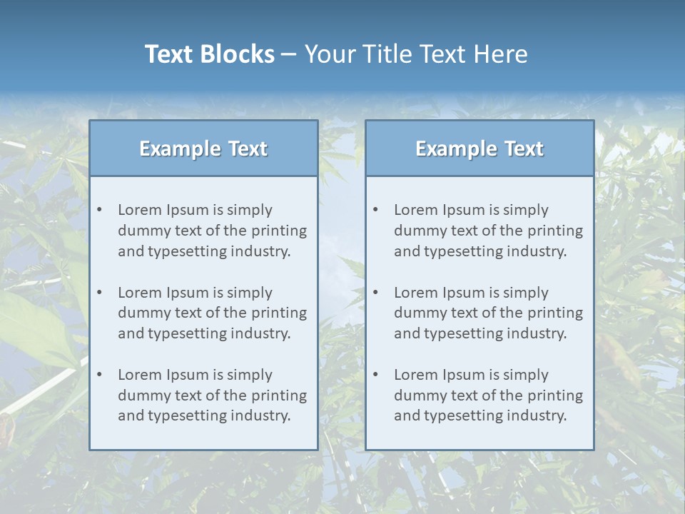Smoker Culture Marijuana PowerPoint Template