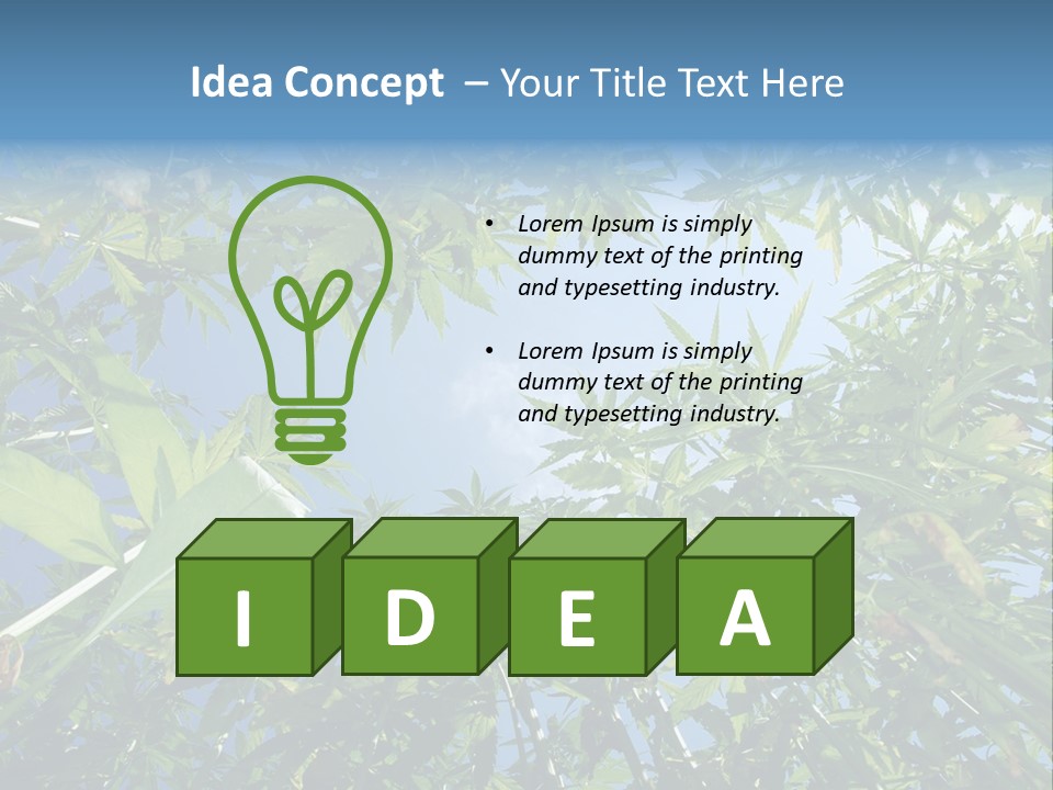 Smoker Culture Marijuana PowerPoint Template