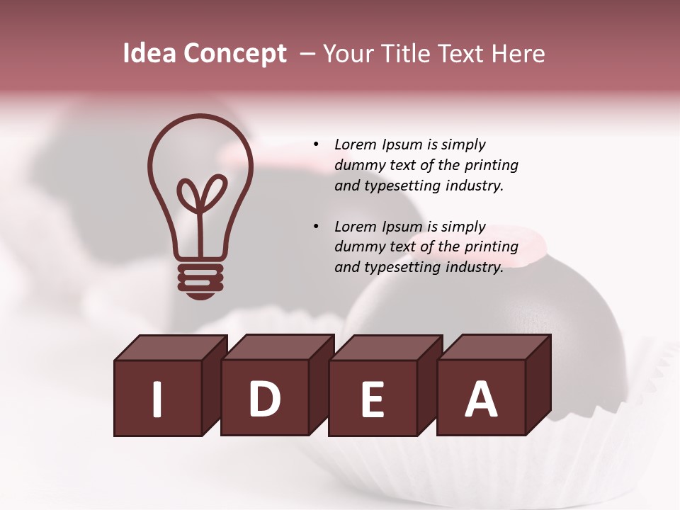 Sweet Flame Dessert PowerPoint Template