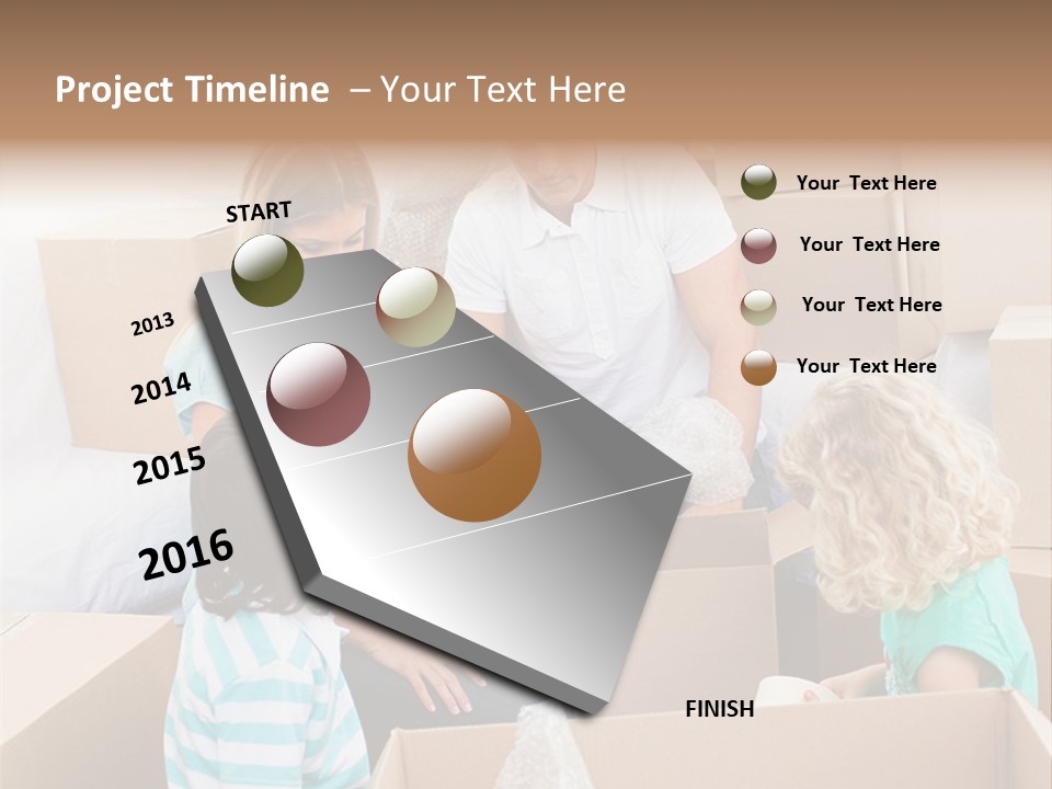 Jubilant New Offspring PowerPoint Template