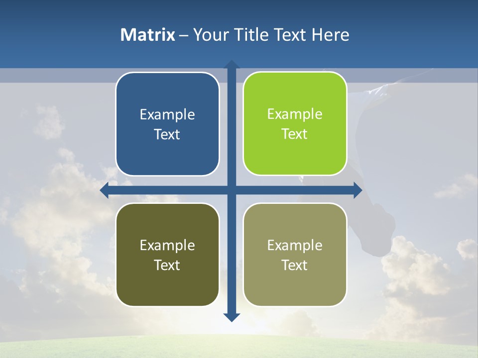 Blue Sunrise Field PowerPoint Template