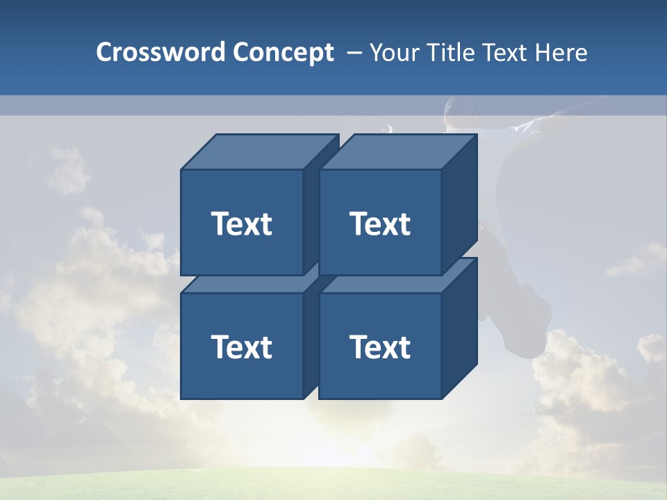Blue Sunrise Field PowerPoint Template