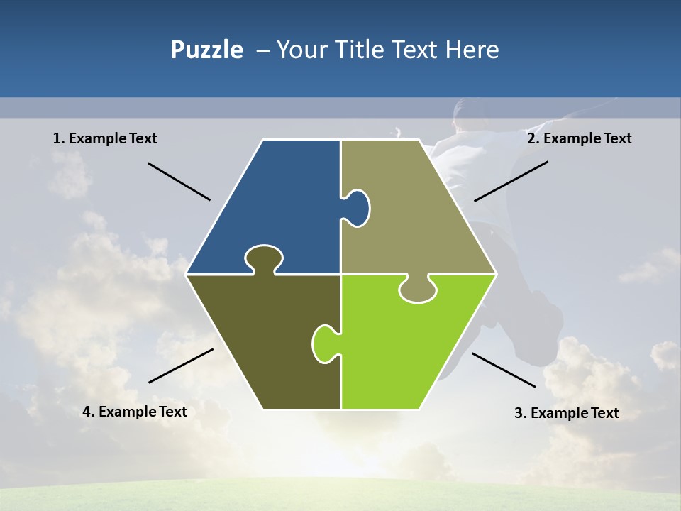 Blue Sunrise Field PowerPoint Template