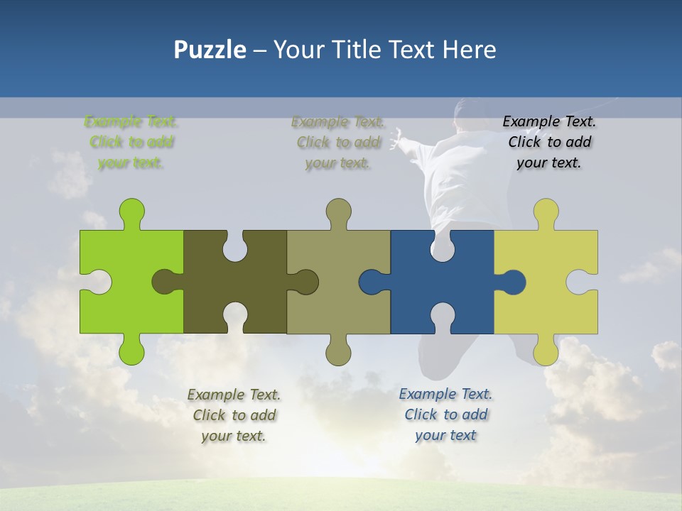 Blue Sunrise Field PowerPoint Template